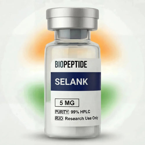Selank 5MG Peptide in sterile glass vials by BioPeptide